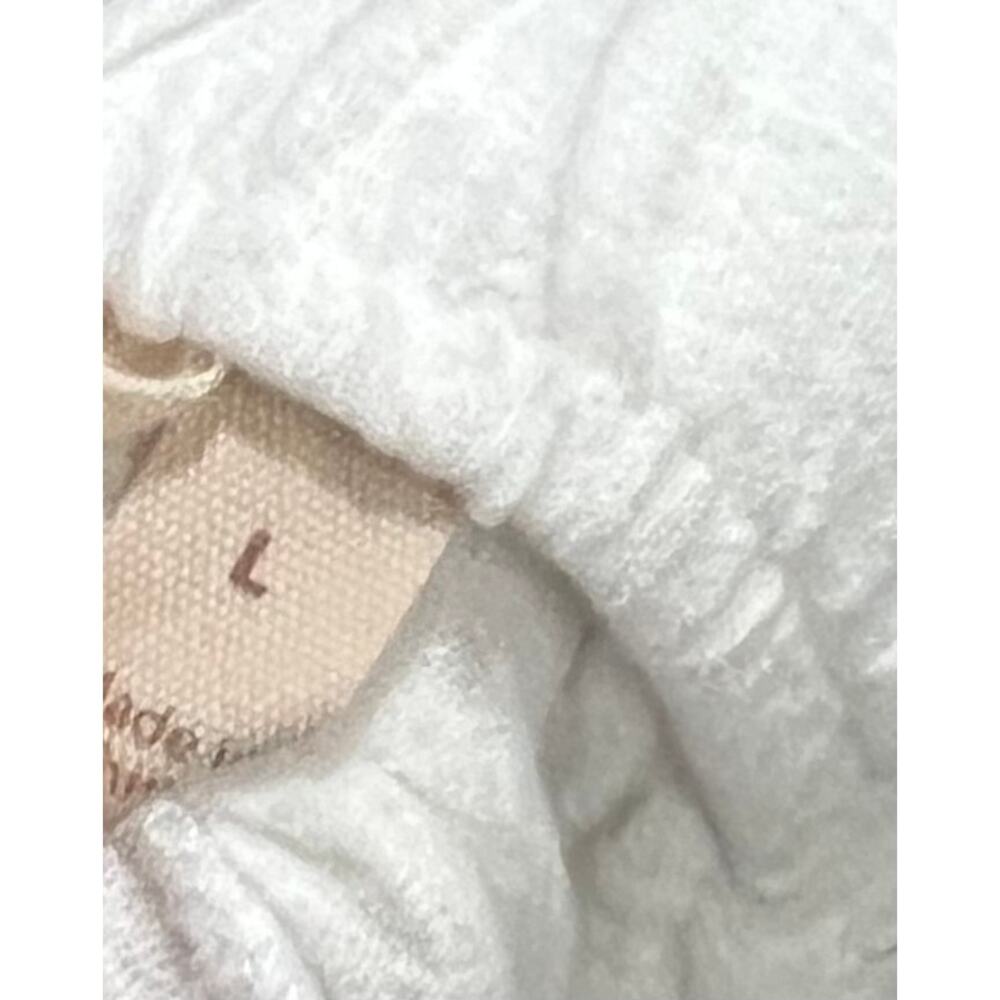 Soft Surroundings Siesta Keys Gauze Crepe Pants White Cotton Wide Leg Size L - Picture 10 of 11